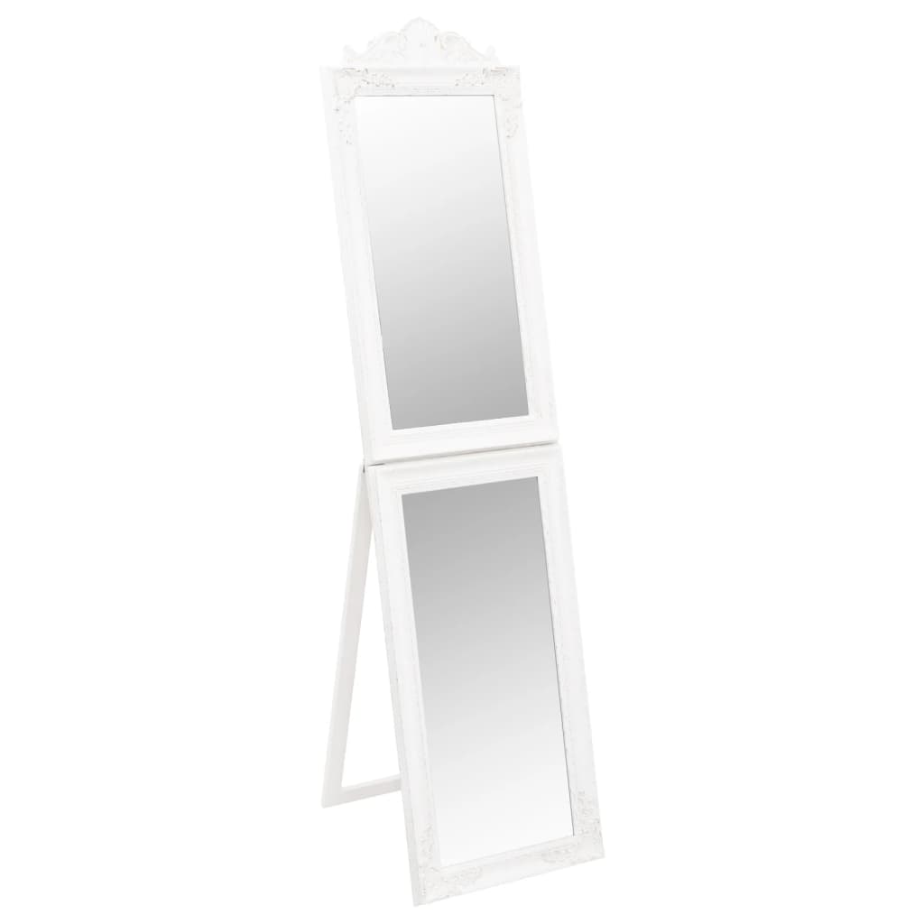 vidaXL Espejo de pie 40x160 cm espejo de maquillaje Color Blanco,  Dorado,  Negro y mas