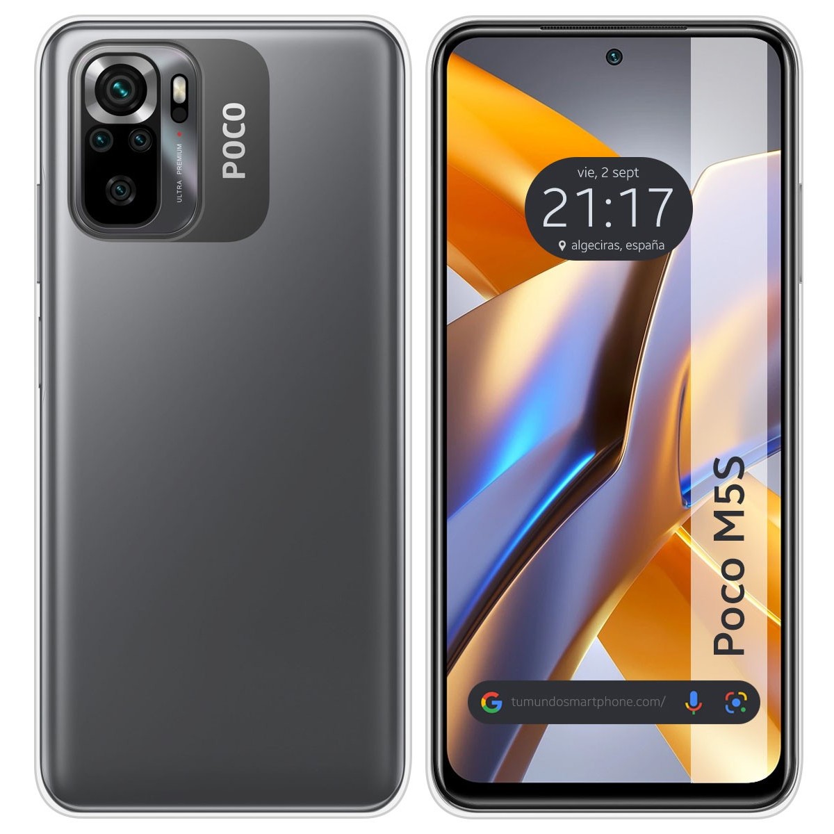 Funda Silicona Gel TPU Transparente para Xiaomi POCO M5s