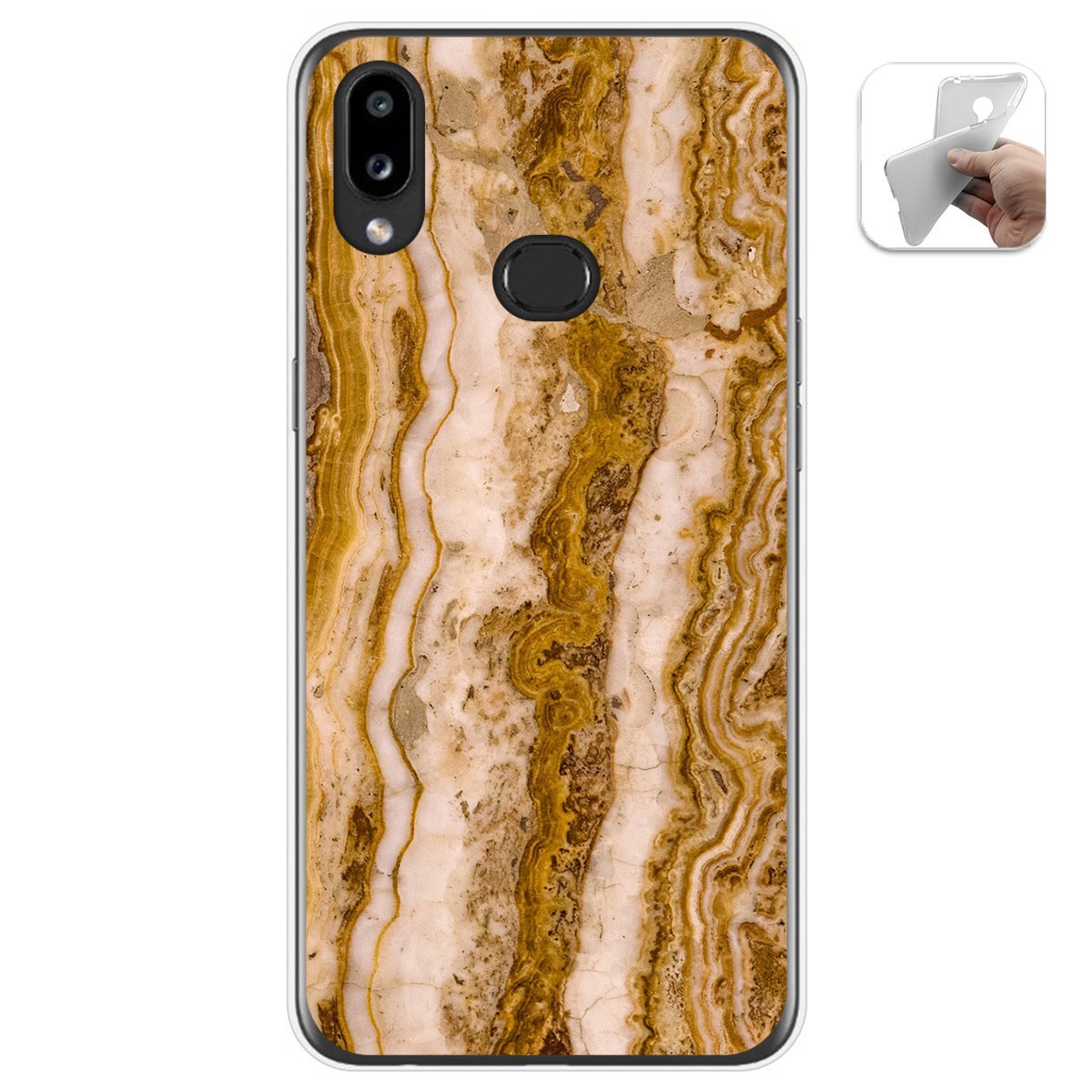 Tumundosmartphone Funda Gel Tpu para Samsung Galaxy A10s diseño Mármol 10 Dibujos
