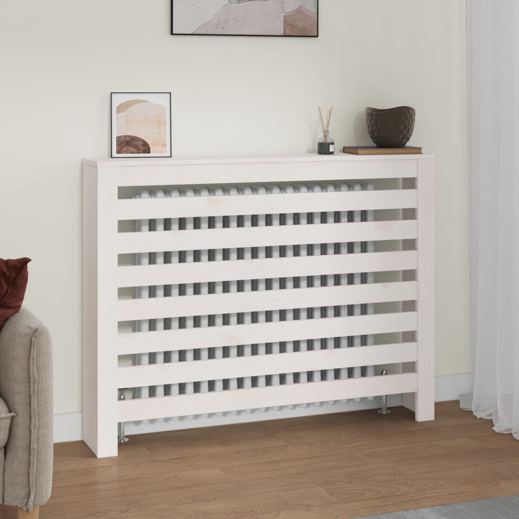 vidaXL Cubierta de Radiador Estantería Dormitorio Balda Color Natural,  Blanco, y mas