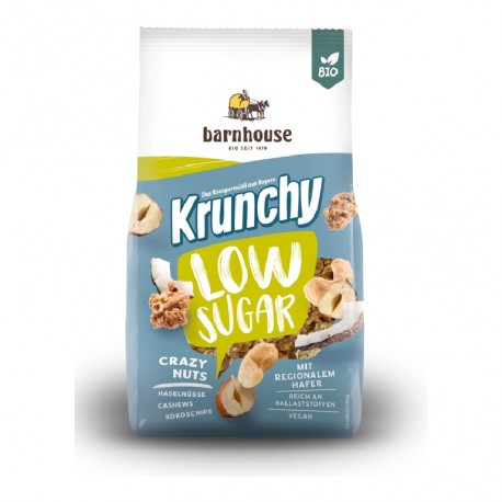 Muesli krunchy frutos secos bajo en azúcar bio Barnhouse