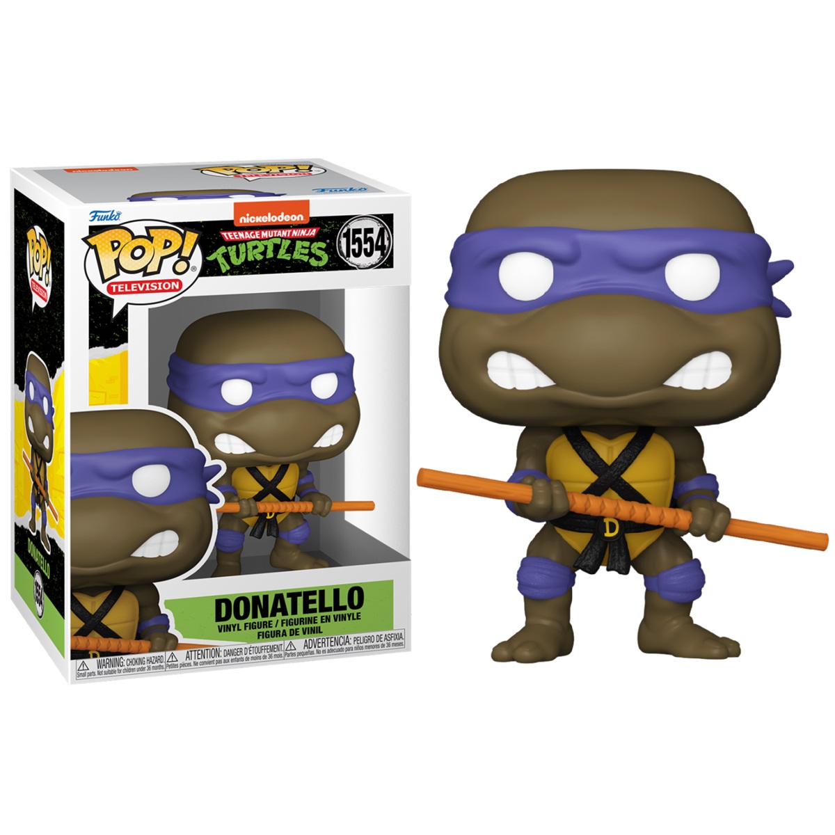 FUNKO POP! TORTUGAS NINJA - DONATELLO, 78049, Nº1554, TIENDA CON LICENCIA OFICIAL