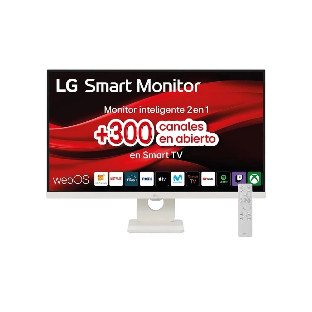 Monitor de Oficina y Teletrabajo IPS LG 27" 4K Ultra HD 27U731SA-W  | 60 Hz, 5 ms, 16 :9, Cámara, Uso versátil, Cuidado ocular, USB-C con carga 65W