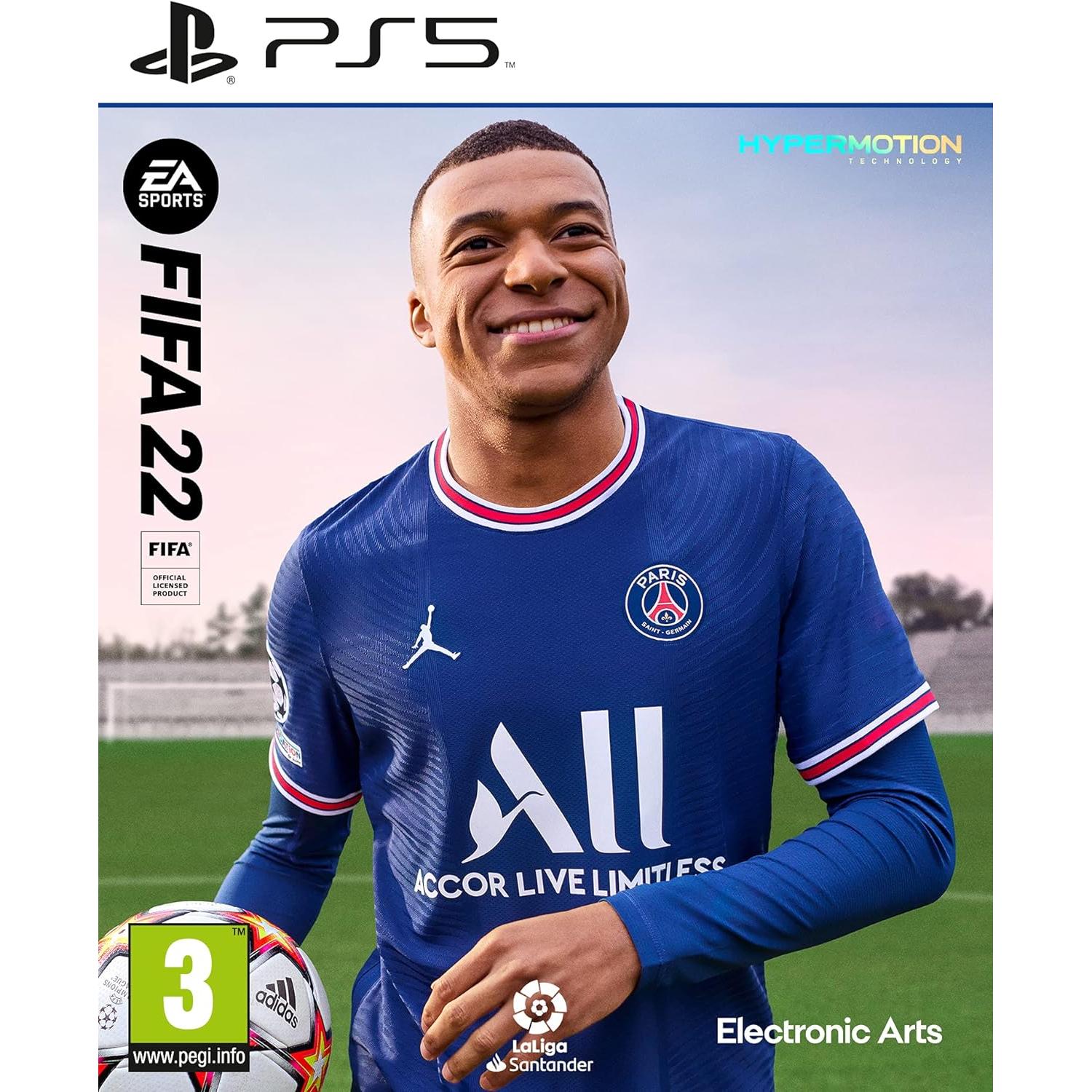 Videojuego FIFA 22 para PS5 - Versión en español - PlayStation 5 - Hypermotion Technology - ELECTRONIC ARTS