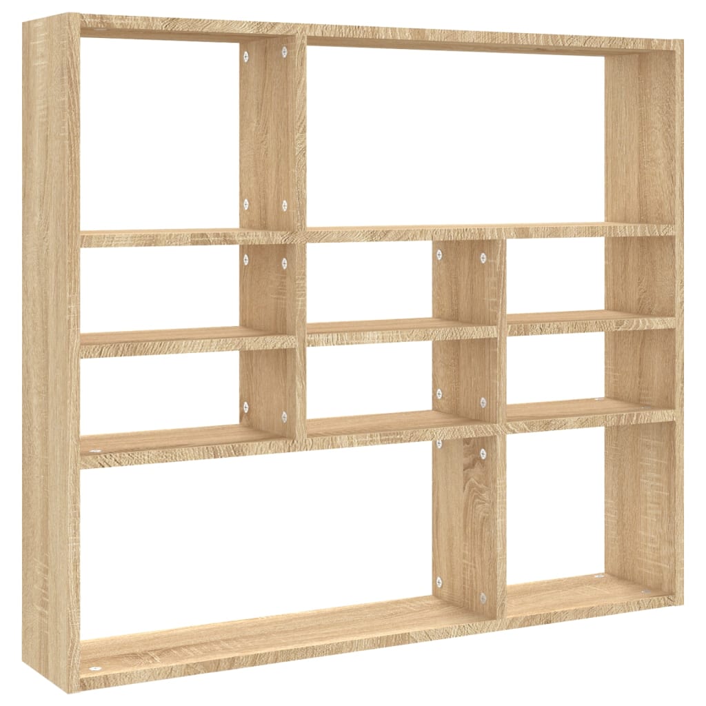 Vidaxl Estantería de Pared Contrachapada 90x16x78 Cm Blanco