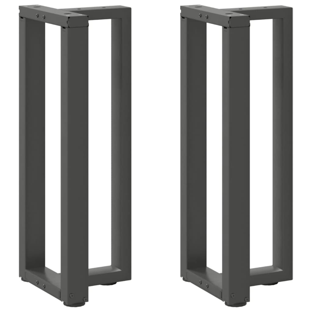 vidaXL Patas para consola en forma de T (2 unidades) 25 x 28 x (72-73) cm, acero