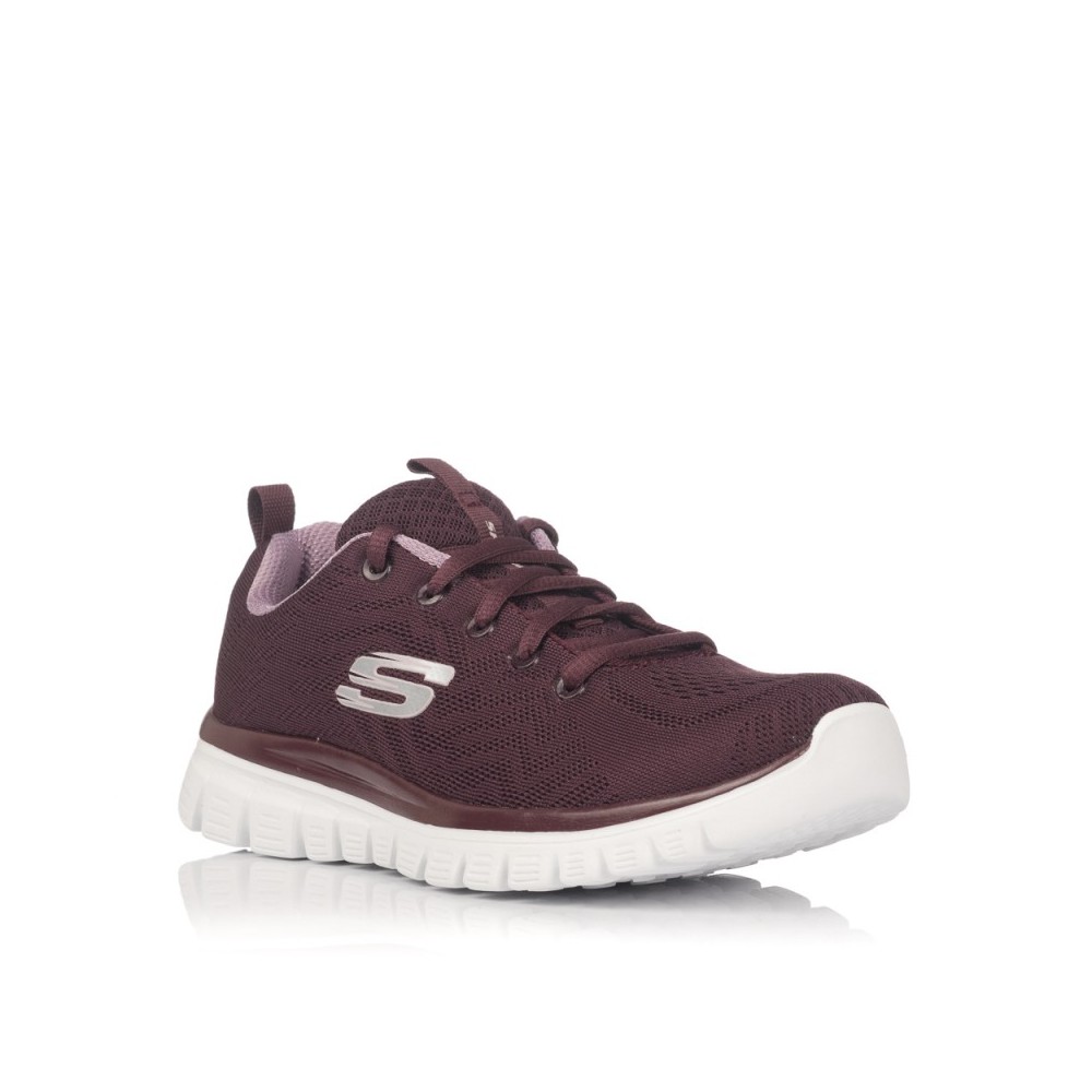 Zapatillas Skechers Mujer 12615 Burdeos - Comodidad y Estilo en Calzado Femenino