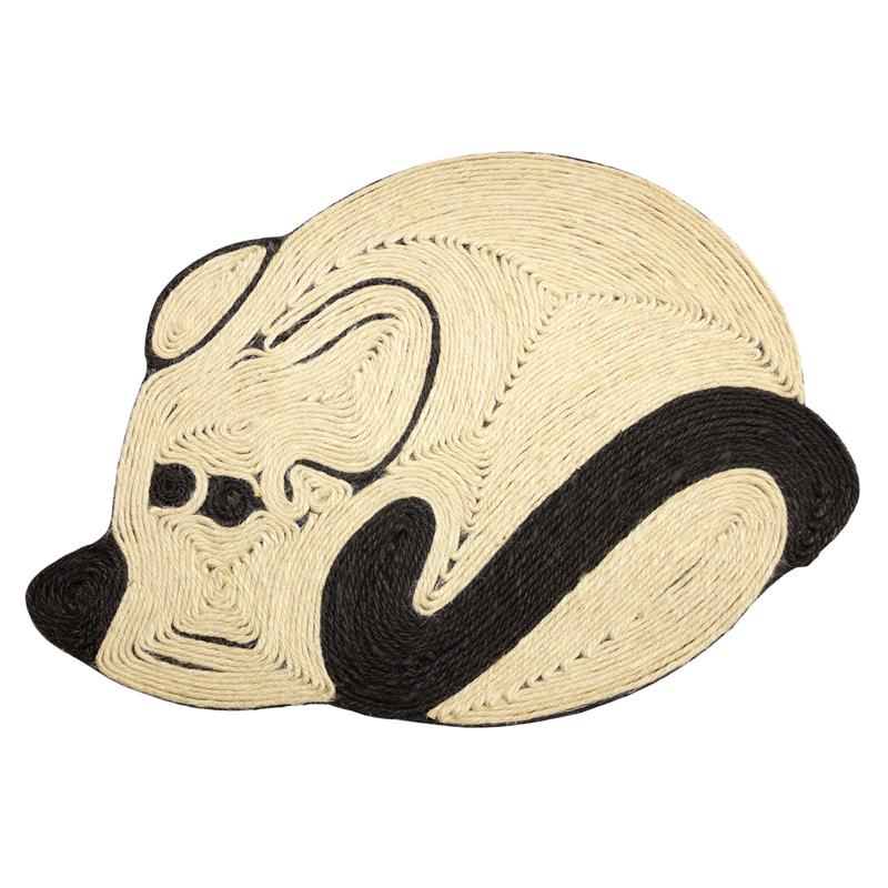 Rascador para Gatos de Sisal - Alfombra con Diseño de Ratón - 56 X 40 Cm Arquivet