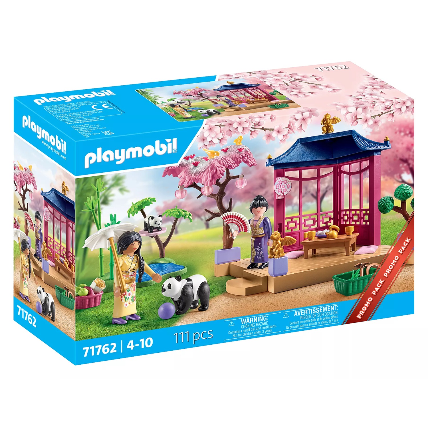 PLAYMOBIL - JARDÍN ASIÁTICO CON PANDA, 71762, TIENDA CON LICENCIA OFICIAL