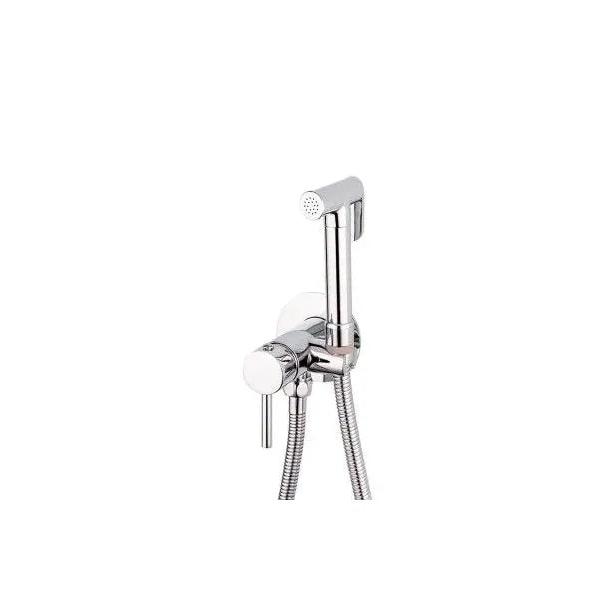 VALAZ Guadiana Grifo de bidet empotrado fabricado en latón y acero inoxidable de color cromado