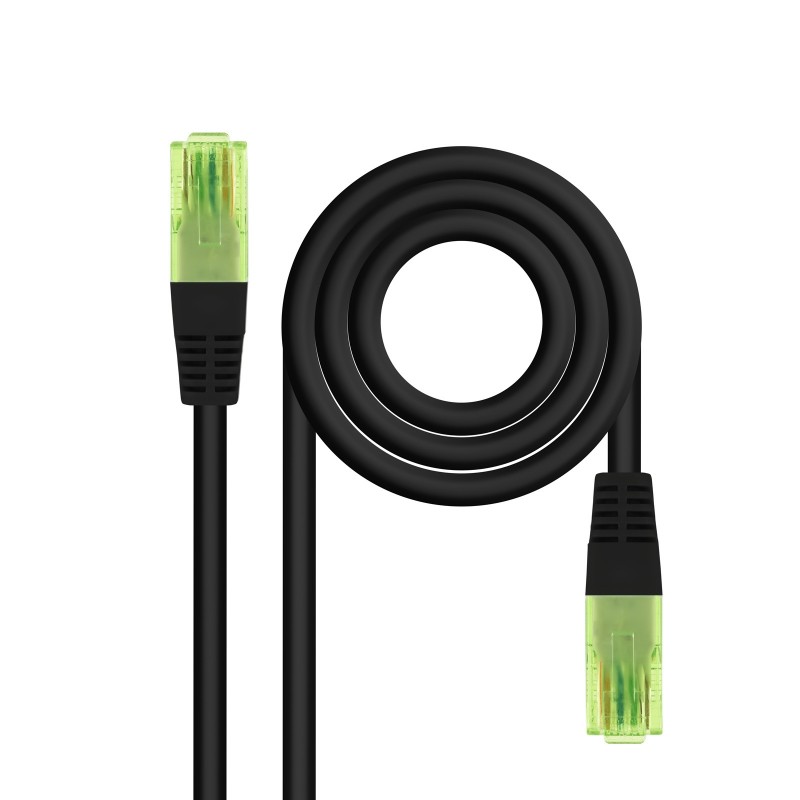 Nanocable - Cable de Red Latiguillo RJ45 CAT.6 UTP AWG26 CCA, Negro, 5 m 10.20.1405-BK