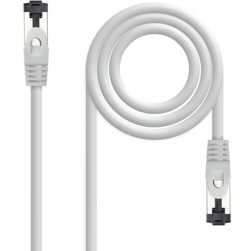 Nanocable Cable de Red Latiguillo Cat.8.1 2GHz LSZH SSTP AWG26, Gris, 1 m