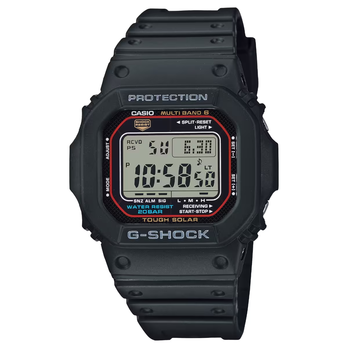 G-Shock Relógio Tough Solar Digital Rádio Control Casio - Gw-M5610u-1Er Tamanho 5