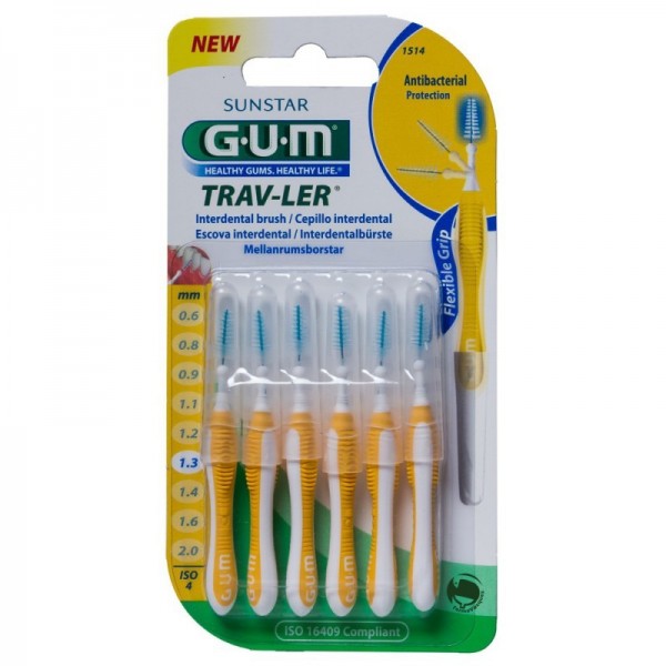 Gum Cepillo Interdental Travler 1514 1,3 EL PRECIO INCLUYE 5 UNIDADES