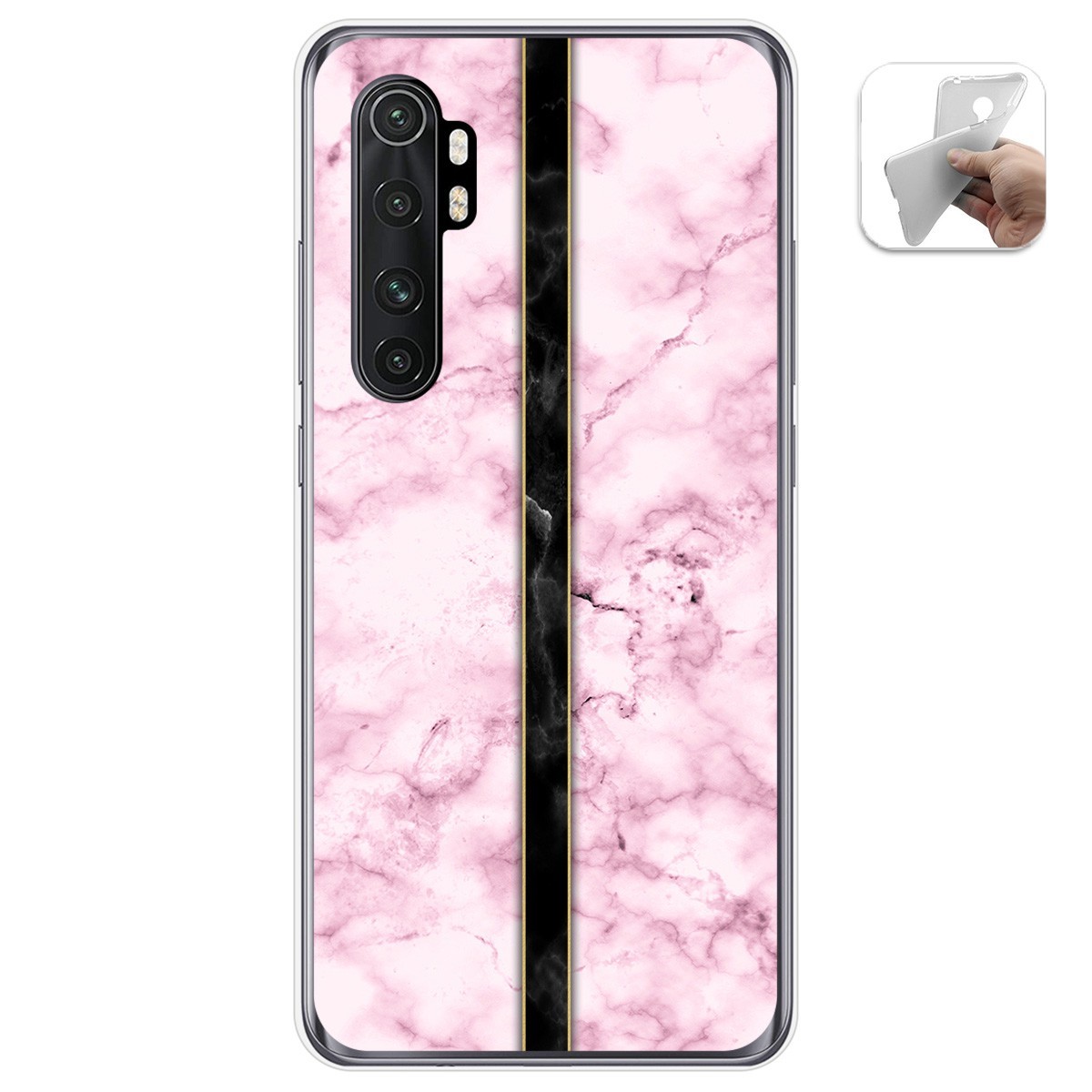 Tumundosmartphone Funda Gel TPU Xiaomi Mi Note 10 Lite Diseño Mármol 04