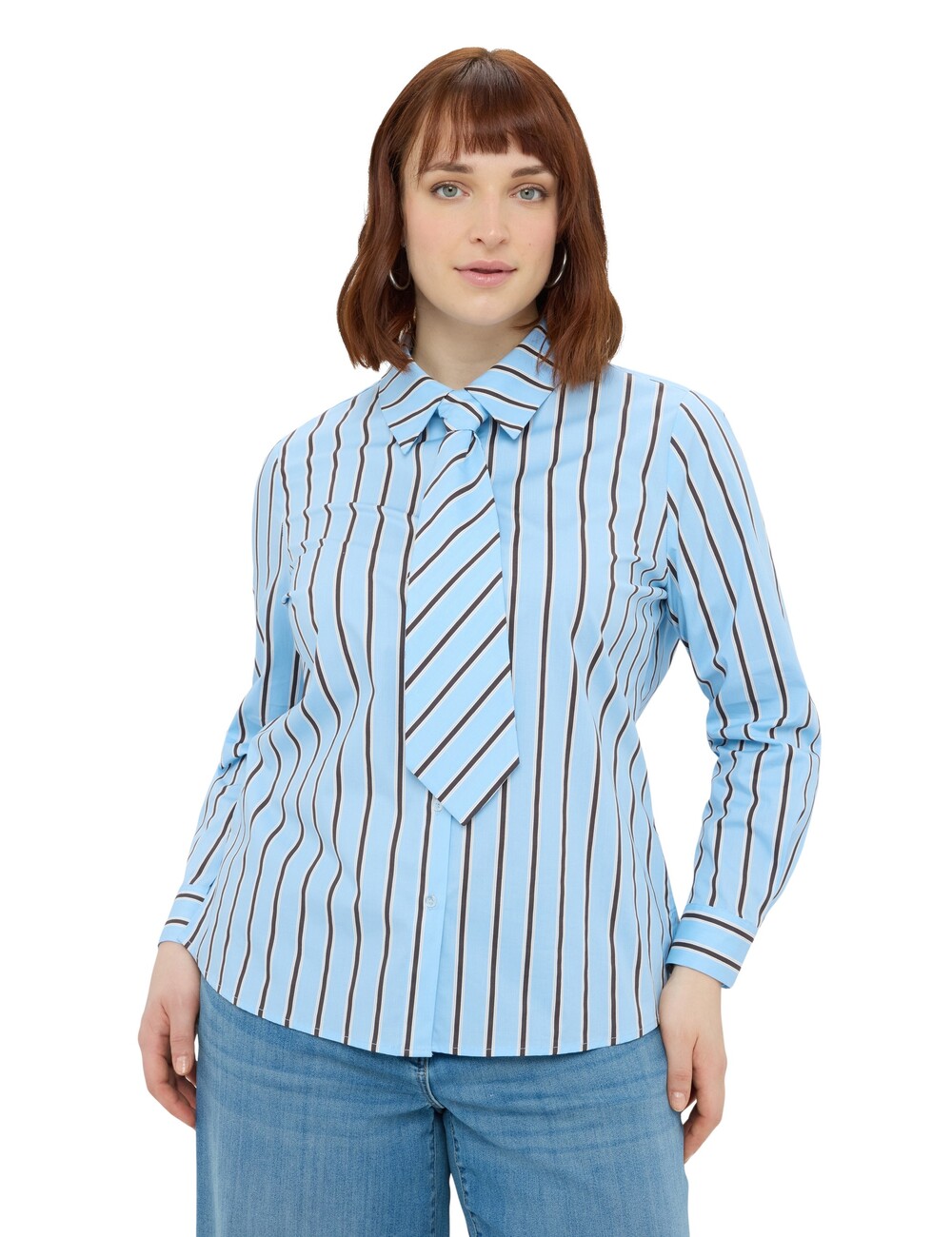 Fiorella Rubino - Camisa de rayas con corbatita