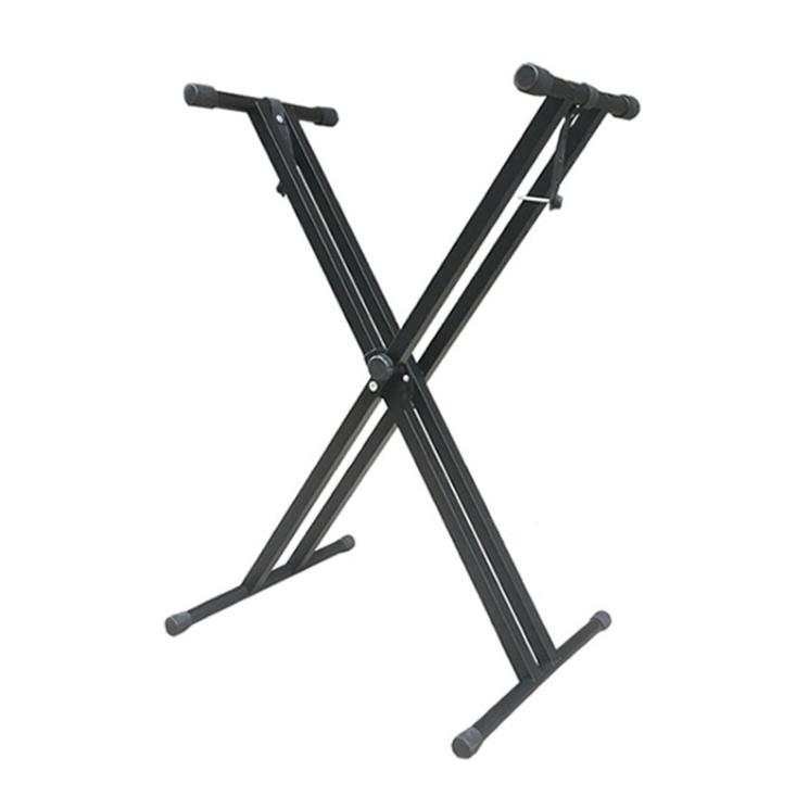 Soporte de piano Electrónico TECLADO con doble tubos,Soporte de partitura de música para teclado, partes de instrumentos musicales de órgano electrónico, soporte duradero portátil, soporte de música de Piano para el hogar X2