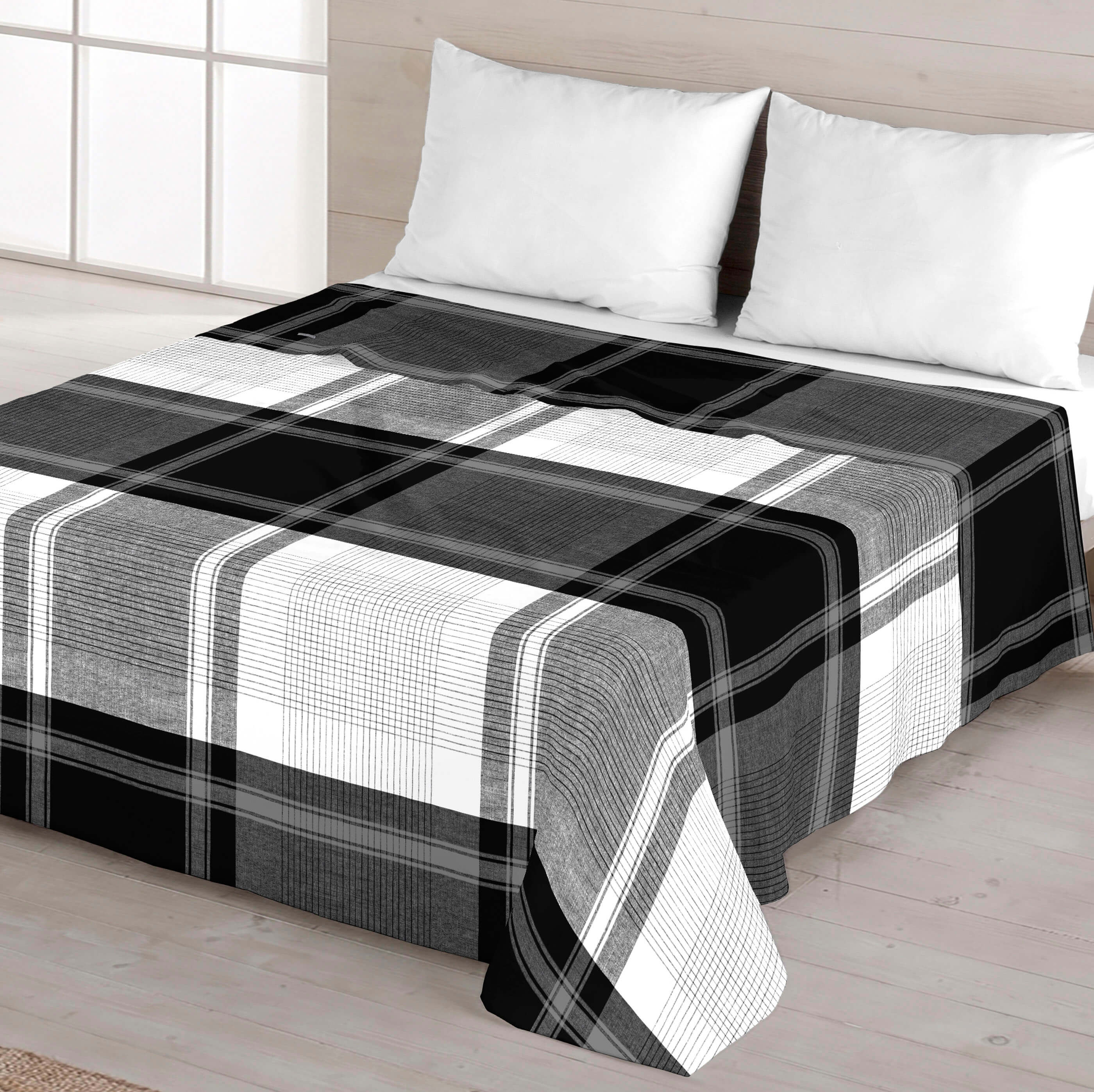 NATURALS - Juego de Sábanas Estampado 3/4 Piezas 100% Algodón Extrasuave - Incluye Sábana Encimera + 1 o 2 Fundas de Almohada + Sábana Bajera - Cama 90/135/150/180 - Fabricado en España