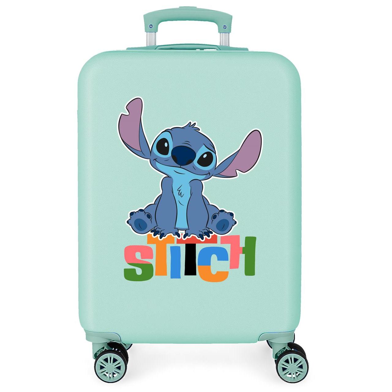 Disney Lovely Stitch Maleta de cabina rígida de 38 cm x 55 cm x 20 cm