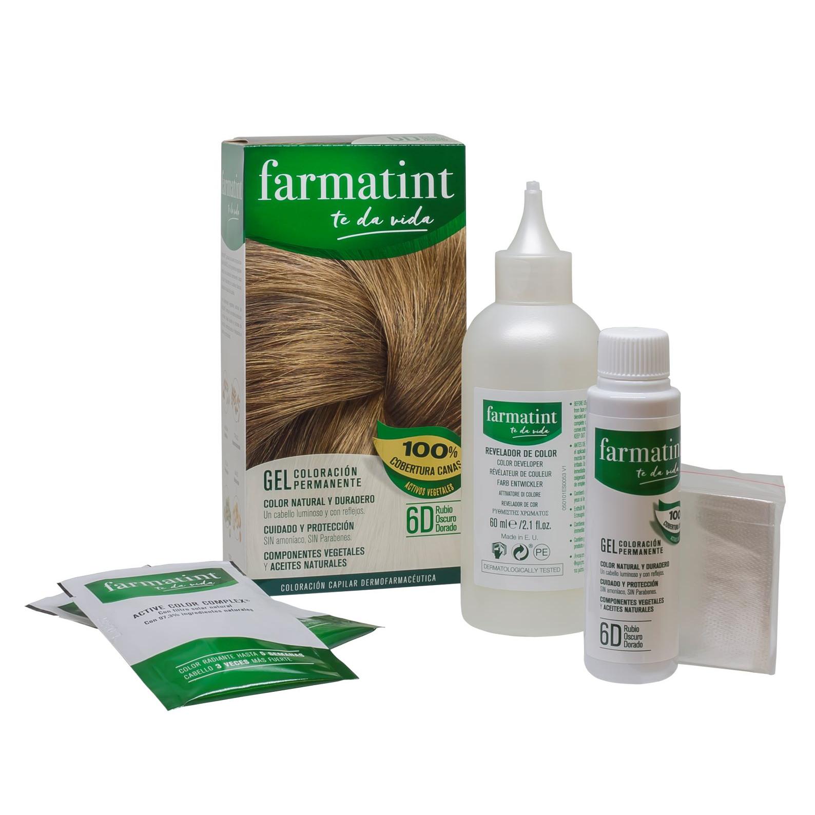 Gel 6D Rubio Oscuro Dorado - Farmatint