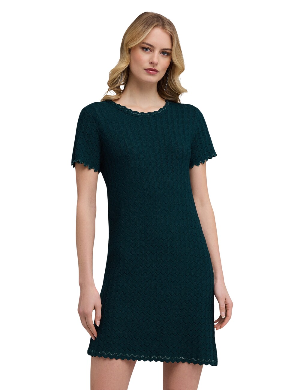 Motivi - Vestido de punto con trabajo de encaje