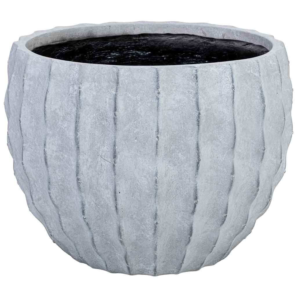 Wonderlust Deco - Macetero de fibra de vidrio blanco 50x50x37.5cm Blanco 50x50x37.5h cm