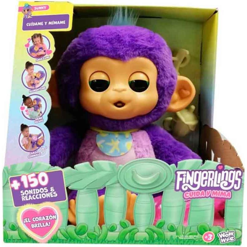 Fingerlings Mono Interactivo Cuida y Mima (Bizak 61853192) BIZAK