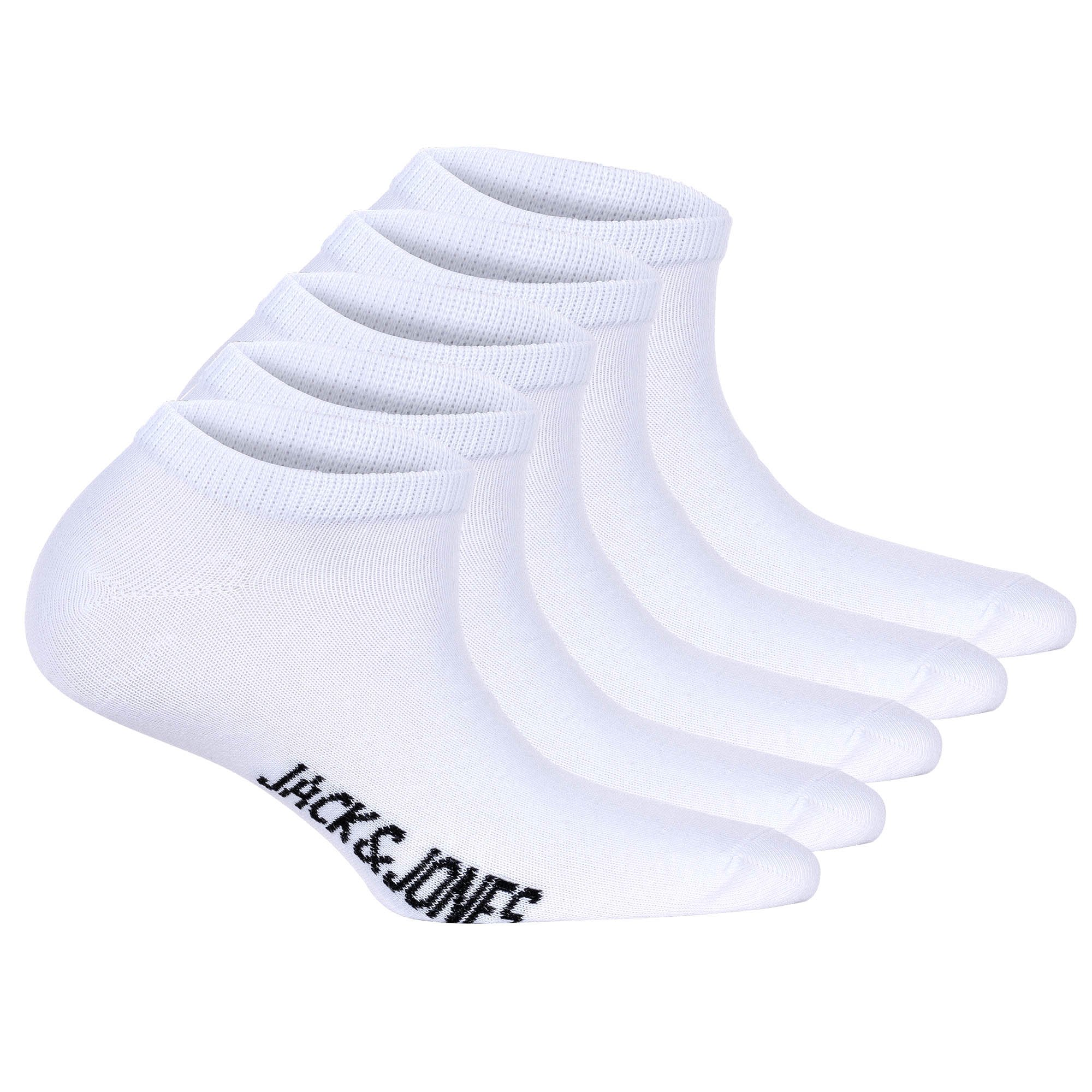JACK&JONES Calcetines deportivos para niños, lote de 5 - JACDONGO CALCETINES, mezcla de algodón, unicolor JACDONGO SOCKS 5 PACK JNR