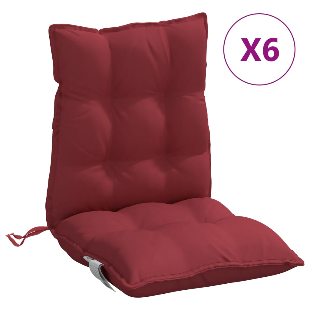Vidaxl Cojines de Silla con Respaldo Bajo - Tela Color Antracita