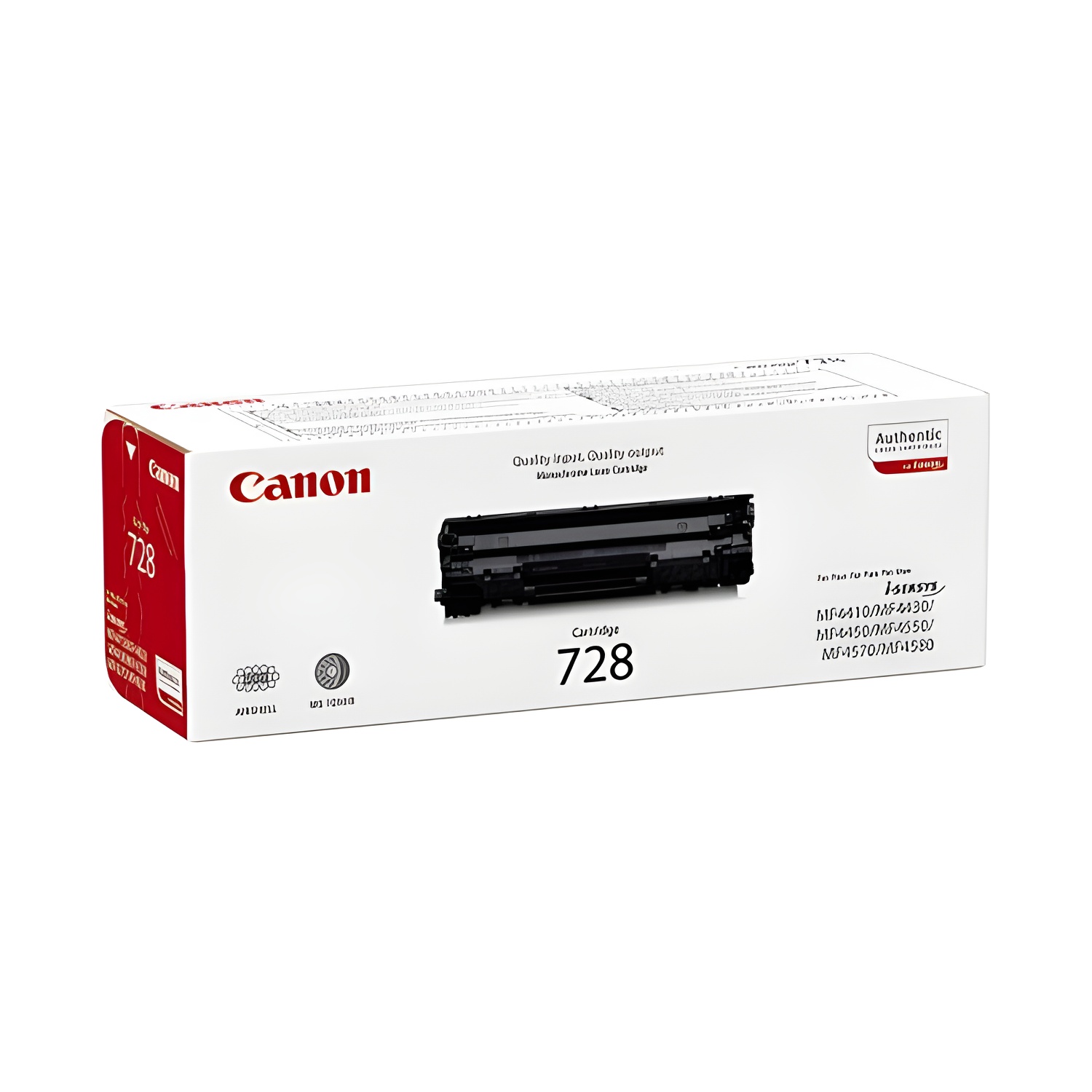 Canon black toner crg728 2,100 pages. I-sensys mf/4410/4430/4450/4550d/4570dn/4580dn i-sensys fax l/150/170 3500b002