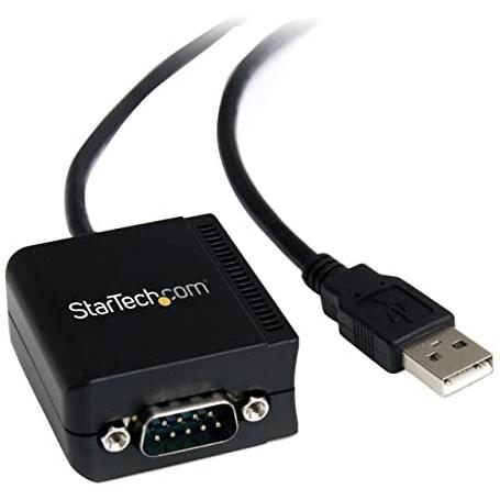 Startech.com cable de 2,5m usb a 1 puerto serie serial rs232 ftdi aislamiento optico - 1x db9 macho - 1x usb a macho,2 años