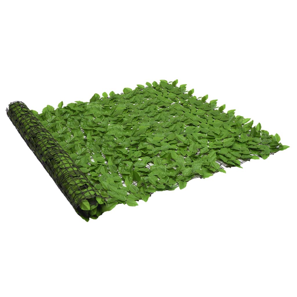 vidaXL Toldo para balcón con hojas 300x150 cm Color Verde oscuro, Verde,