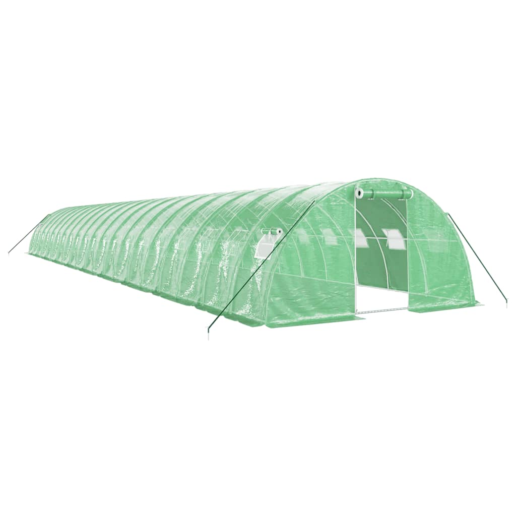 vidaXL Invernadero con estructura de acero verde Multitalles