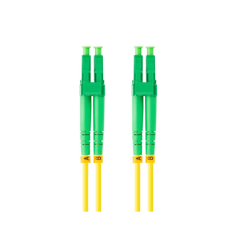 Latiguillo fibra 2m lanberg mono lc/apc-lc/apc duplex g657a1 lszh amarillo