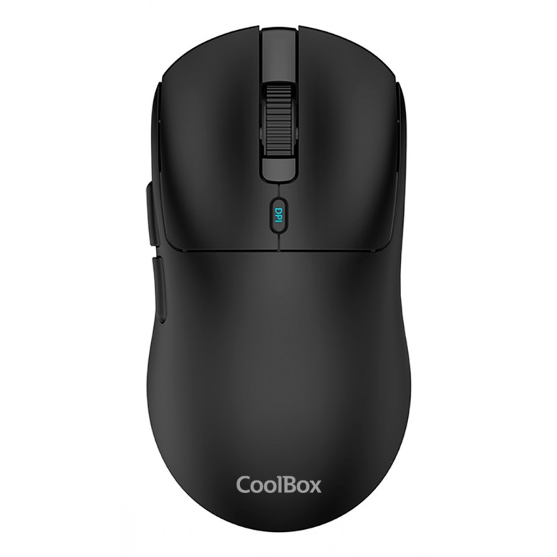 CoolBox - GAMING RATON W03 NEGRO ULTRALIGERO INALAMBRICO RECARGABLE RF+BT+USB-C 10.000DPI COO-MOU-W03-B