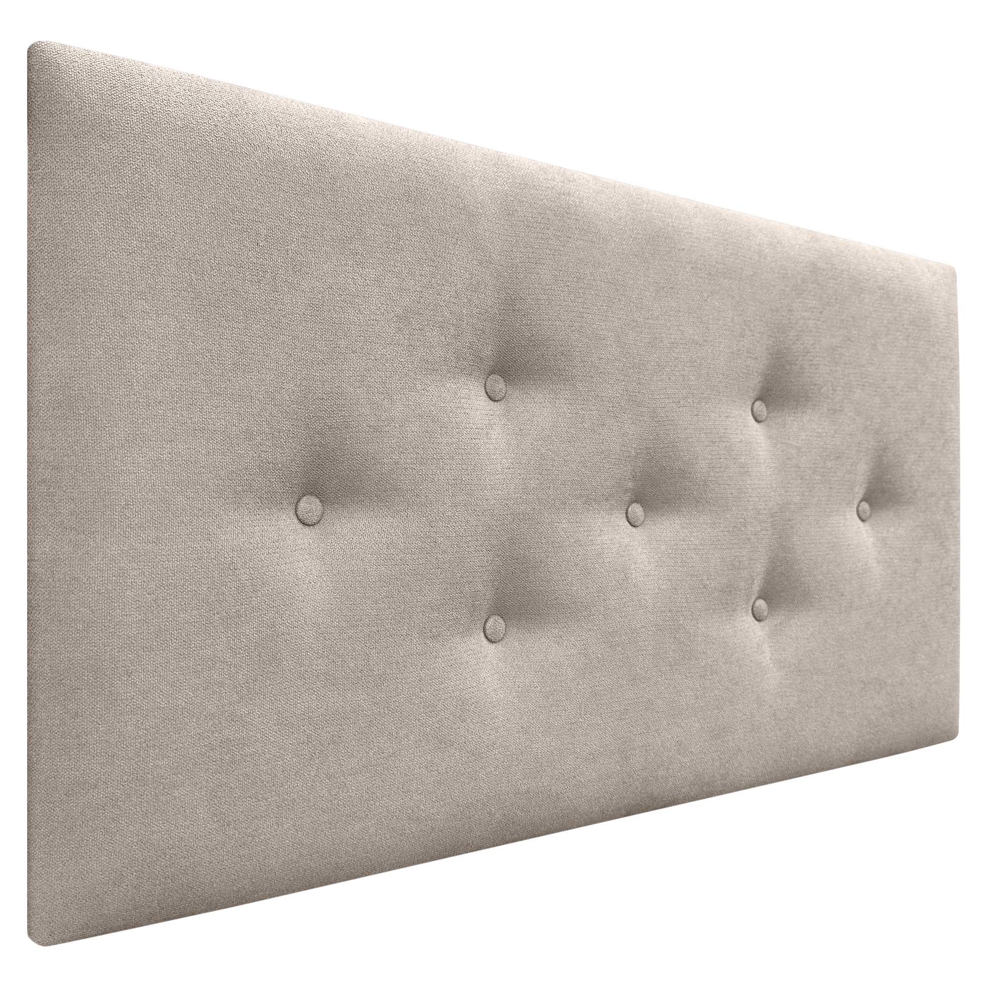 DHOME Cabecero de Tela ACUALINE con 3 Hileras Intercaladas de Botones Cabezal Tapizado Cama Lujo