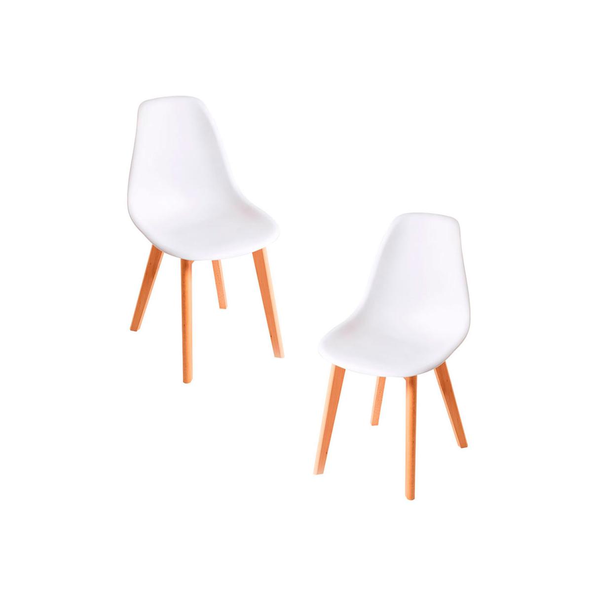 Regalos Miguel - Packs Sillas Comedor - Pack 2 Sillas Kelen - Blanco