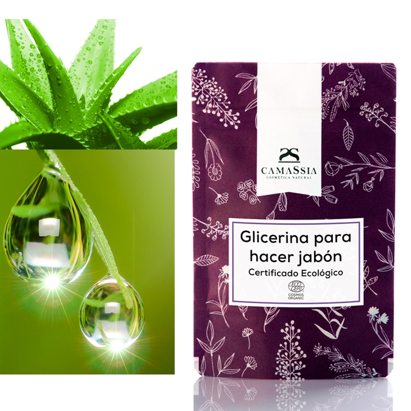 Camassia Glicerina para Hacer Jabón (sin SLS) | Base Jabón de Glicerina con Aloe Vera | Certificado Ecológico COSMOS