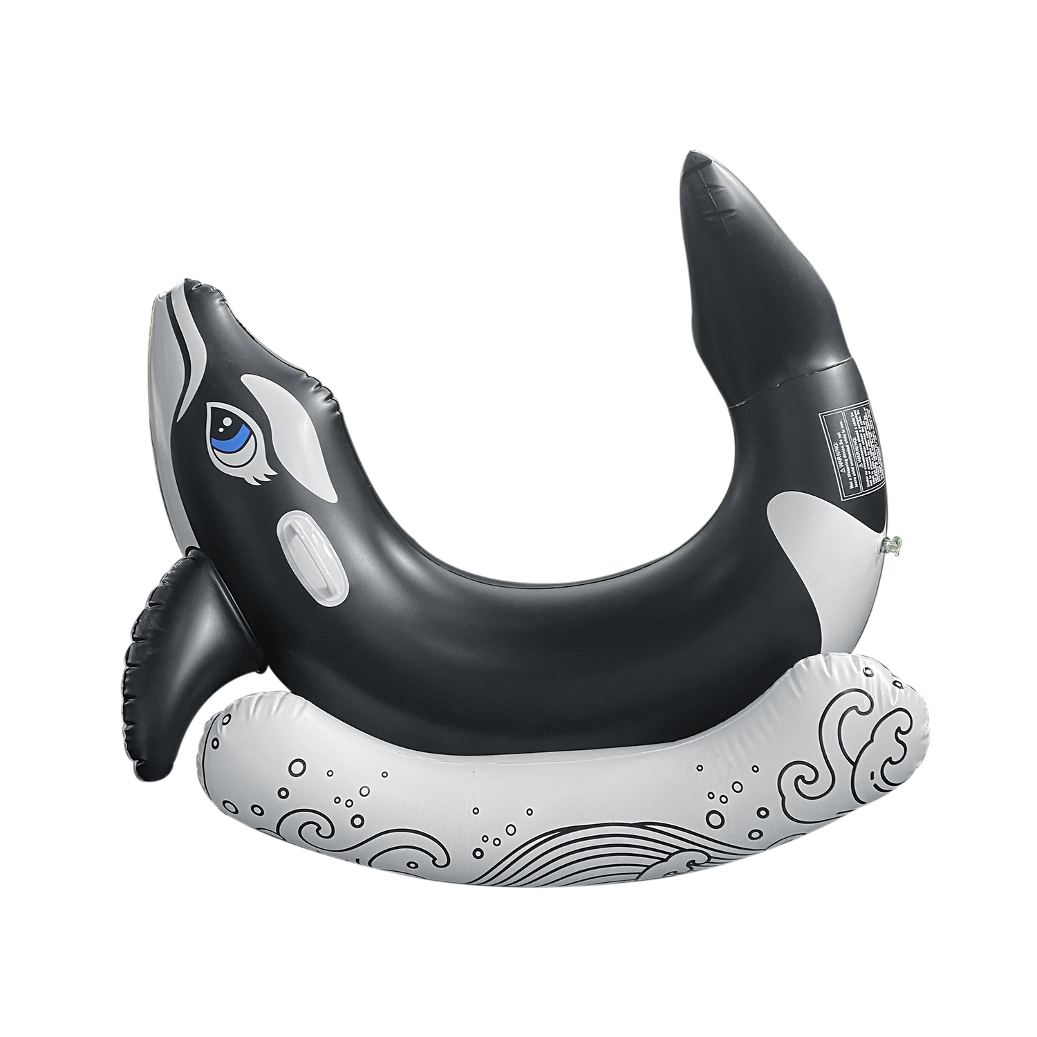 DAM. Sillón flotador infantil hinchable, diseño orca, dispara agua. 72x67x58cm.