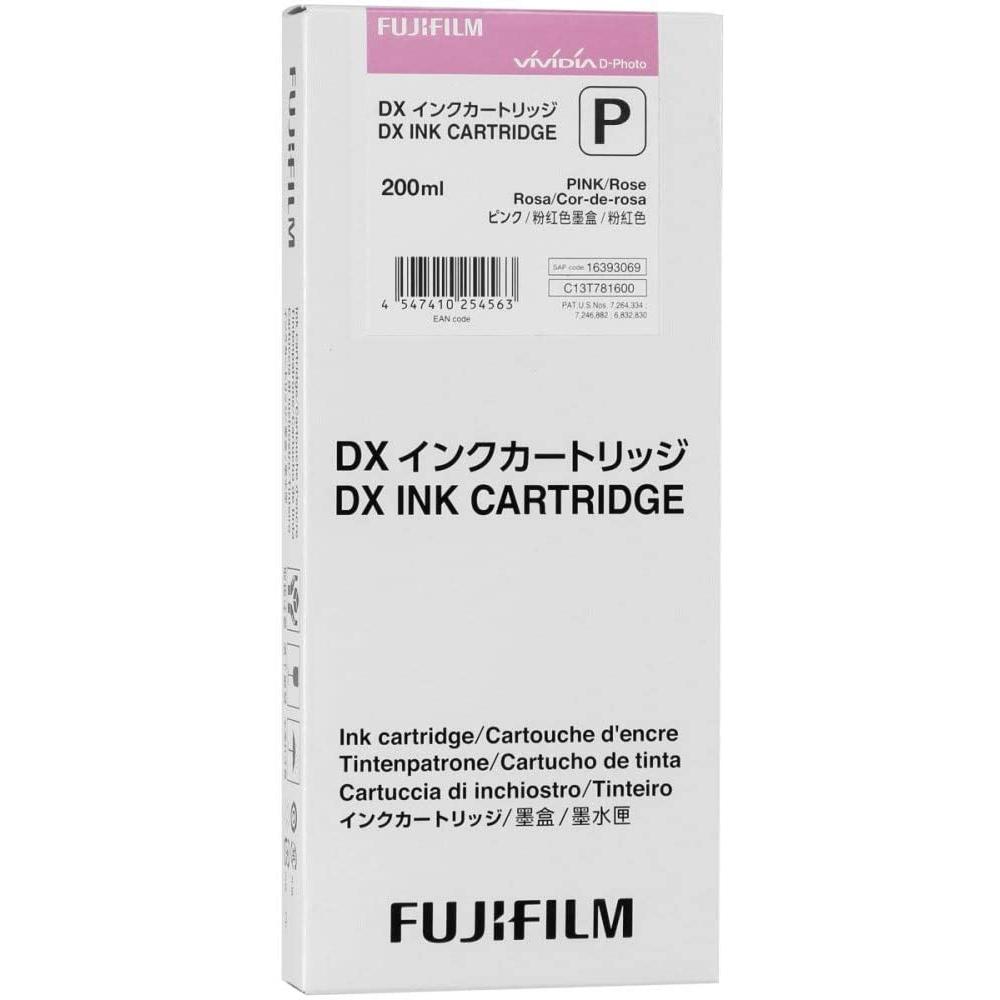 Fujifilm DX Ink - Ink Cartridge (200 ml) in Pink, offers exceptional performance and superior print quality, compatible with various Fujifilm printers, ideal for vibrant and creative projects, making it a reliable choice for your printing needs.