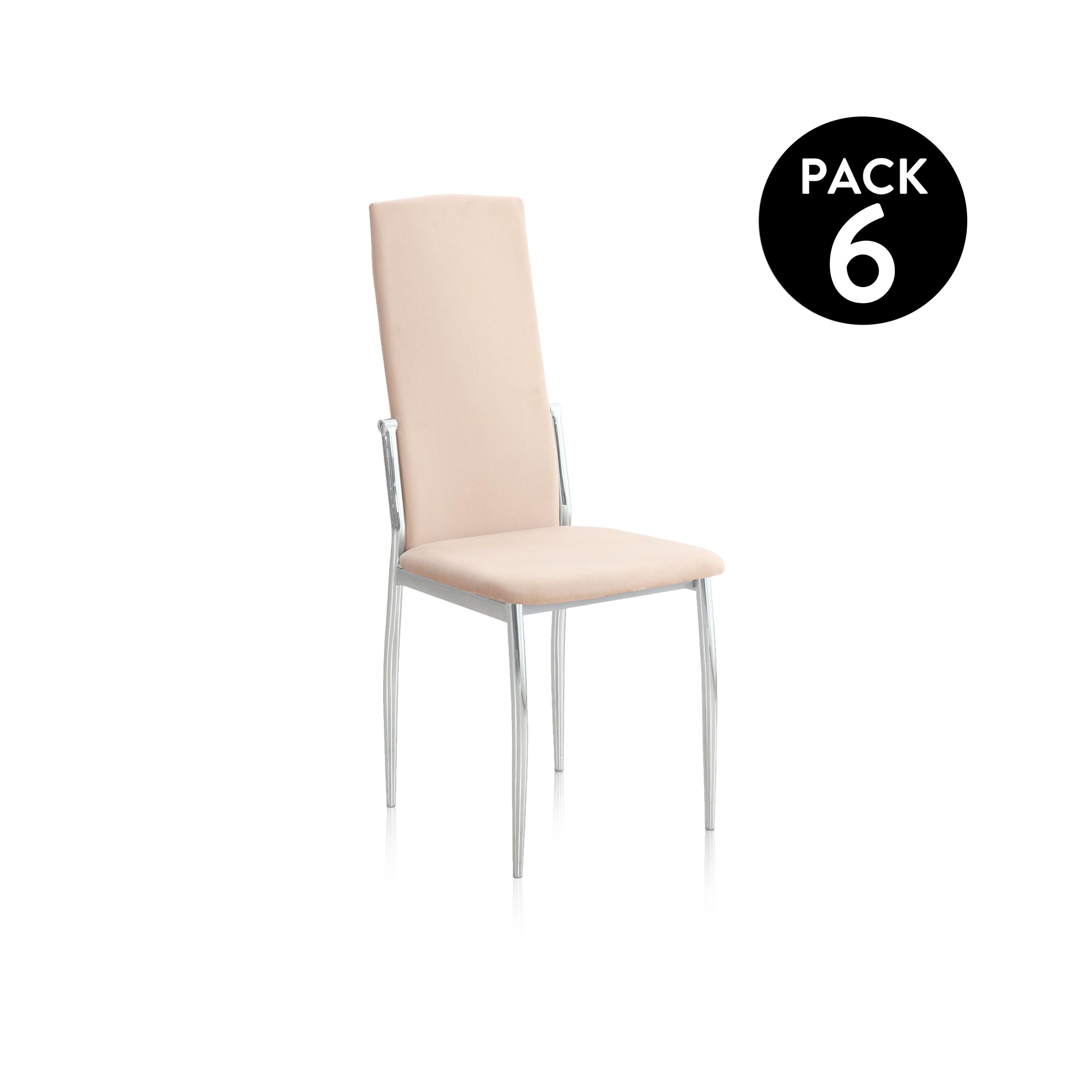 duehome - Pack 6 sillas de comedor Sakura