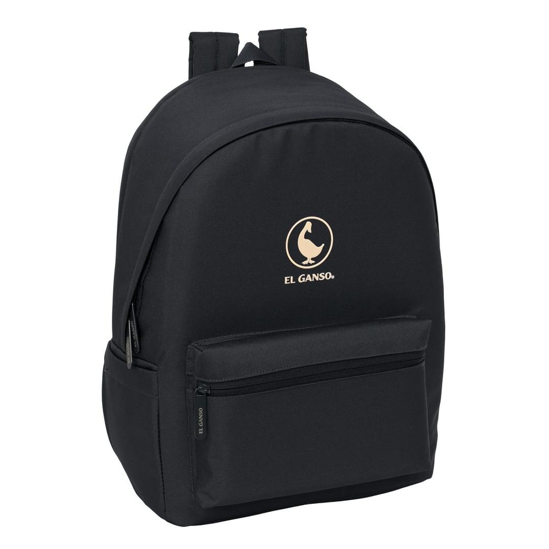 SAFTA | Mochilas Escolares El Ganso Basics para Portátil y Tablet Doble Compartimento con Cremallera 31 x 44 x 18 Cm (24,6 Litros), 6? y Tablet 11?, Conector USB, Bolsillo Antirrobo Trasero Acolchado, Espalda Ergonómica