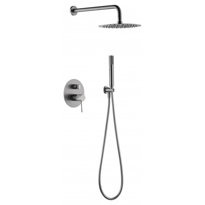 Imex Line GPD038/NQ conjunto de ducha empotrado diseño níquel cepillado moderno