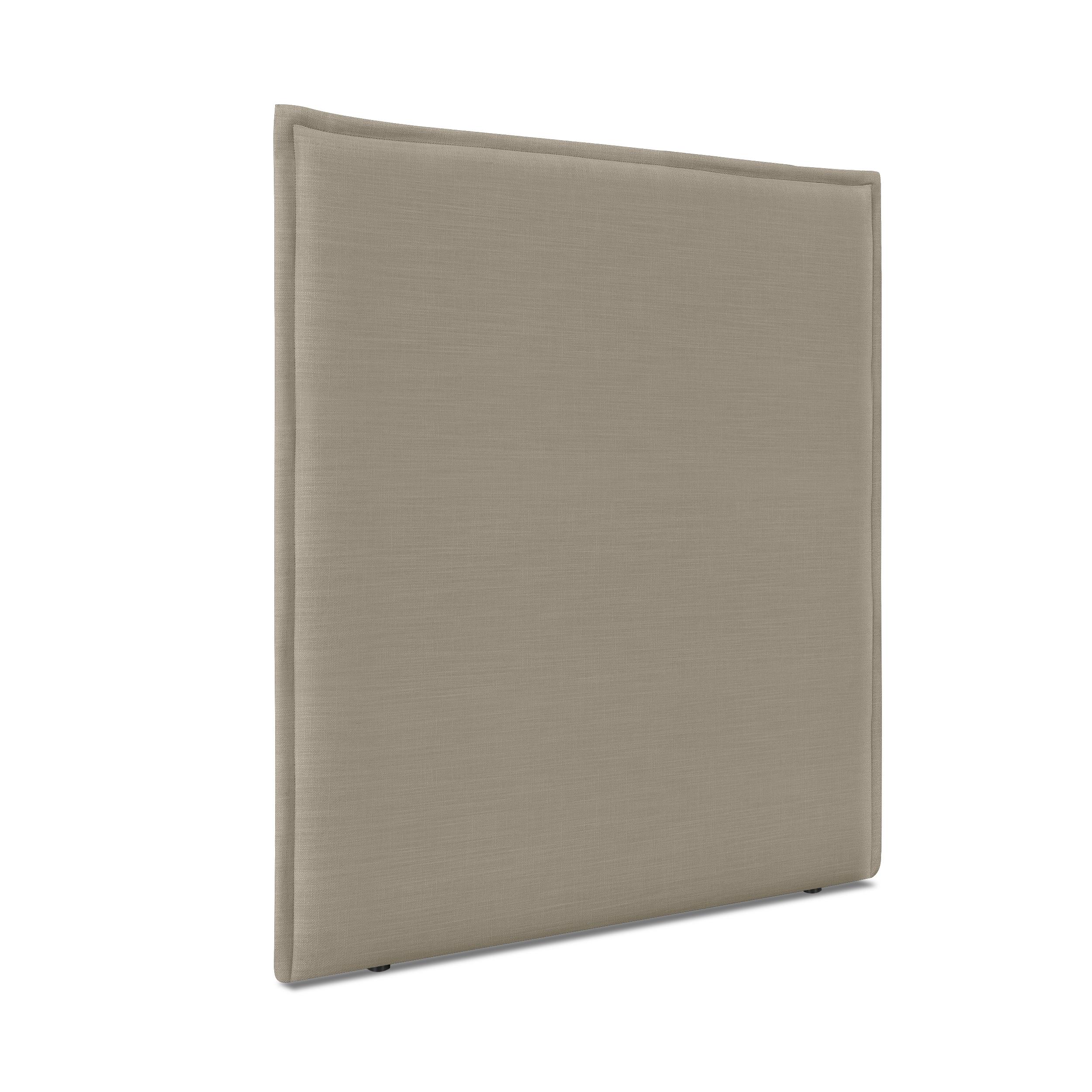DHOME Cabecero de Lino Natural con Ribete Hasta el Suelo con 8cm de Grosor Cabezal Tapizado Cama Dormitorio Moderno Top Trending
