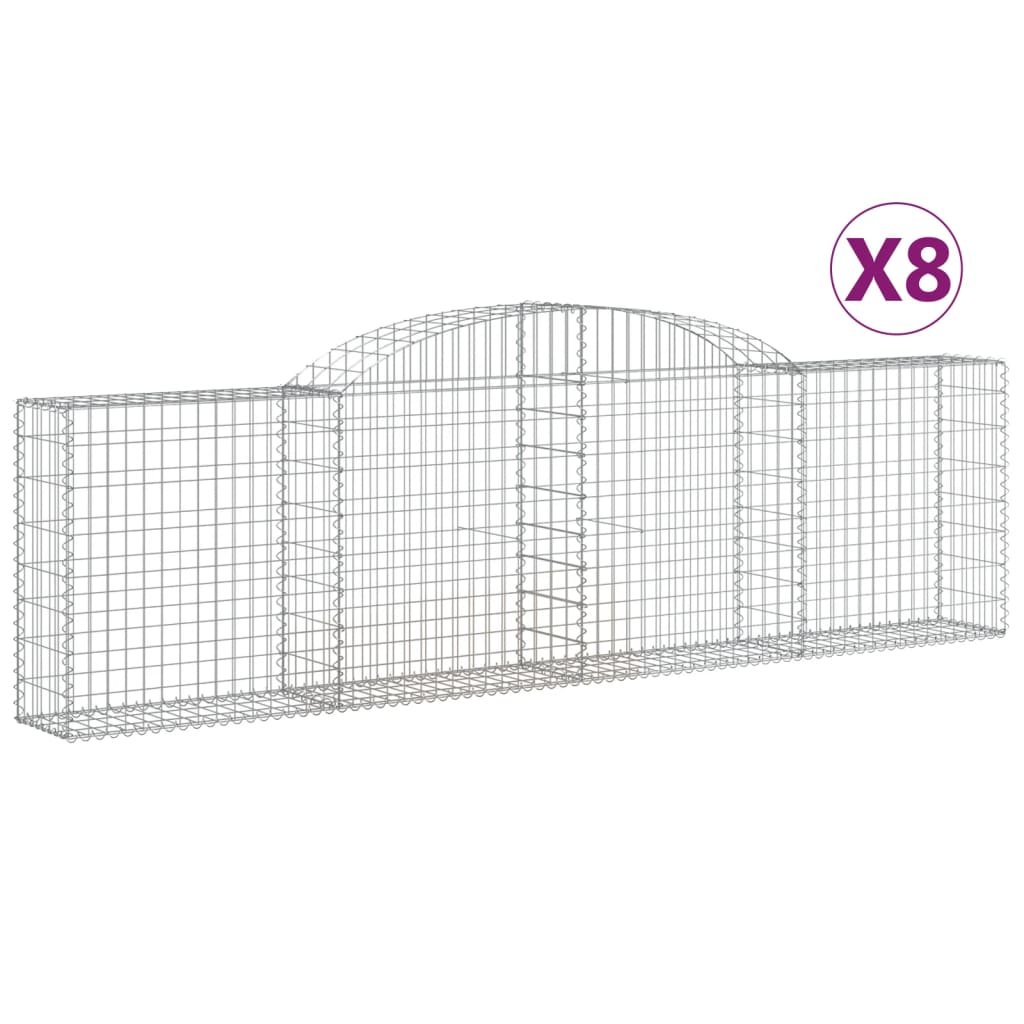 Vidaxl Cestas de Gaviones Arco Hierro 300x30x40/60cm