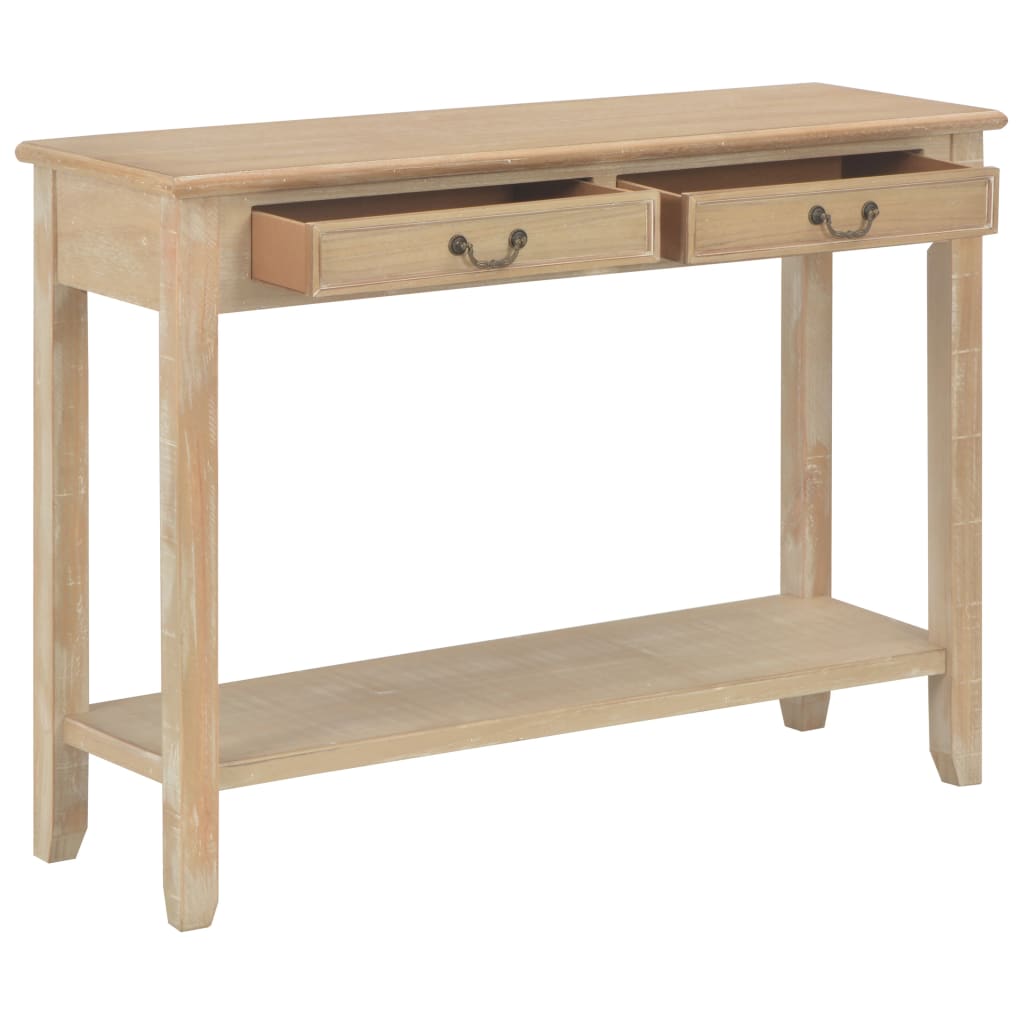 Vidaxl Mesa Consola de Madera 110x35x80 Cm Blanco