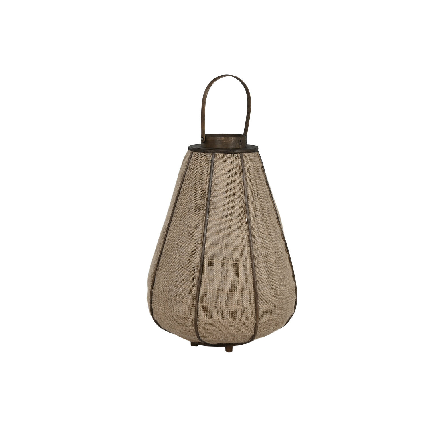 Portavela yute bambu 41,5x41,5x72 natural , La mejor decoración para tu hogar.