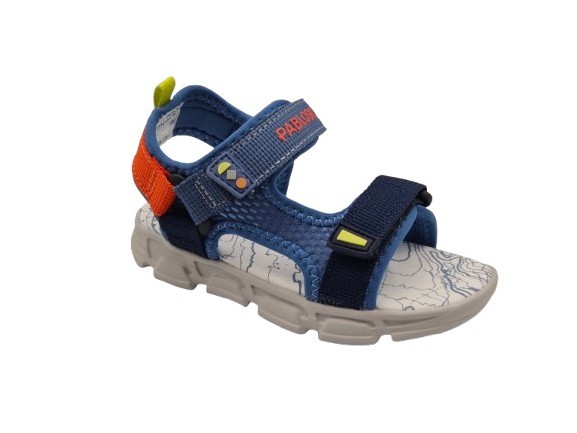 Pablosky - Sandalias para niños modelo 986310 en color azul jeans, cómodas y resistentes para uso diario en verano, ideal para niños activos