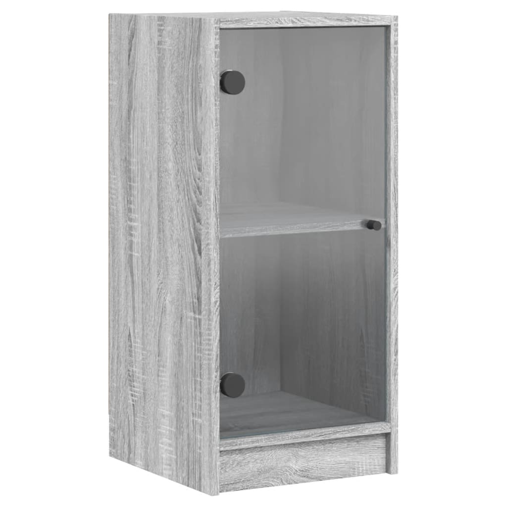 Vidaxl Armario Auxiliar Puertas de Vidrio 35x37x75,5 Cm