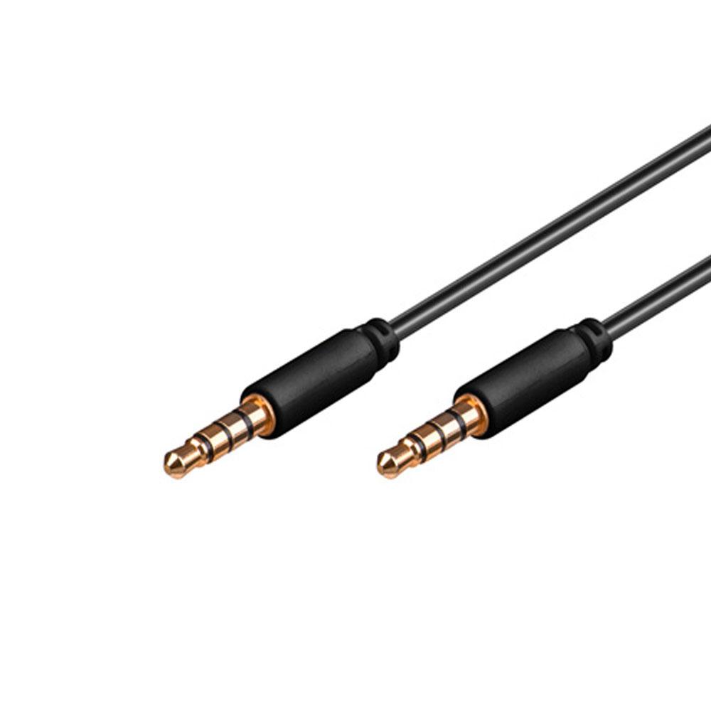DeLOCK 83438 cable de audio 5 m 3,5mm Negro - Cables de audio (3,5mm, 3,5mm, 5 m, Negro)